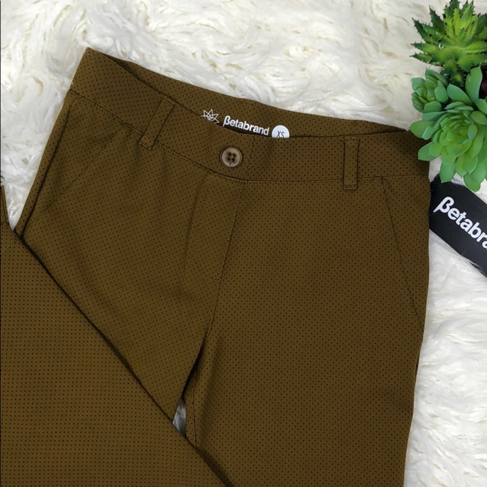 NEW Betabrand Bootcut Long Gold Yoga Dress Pants